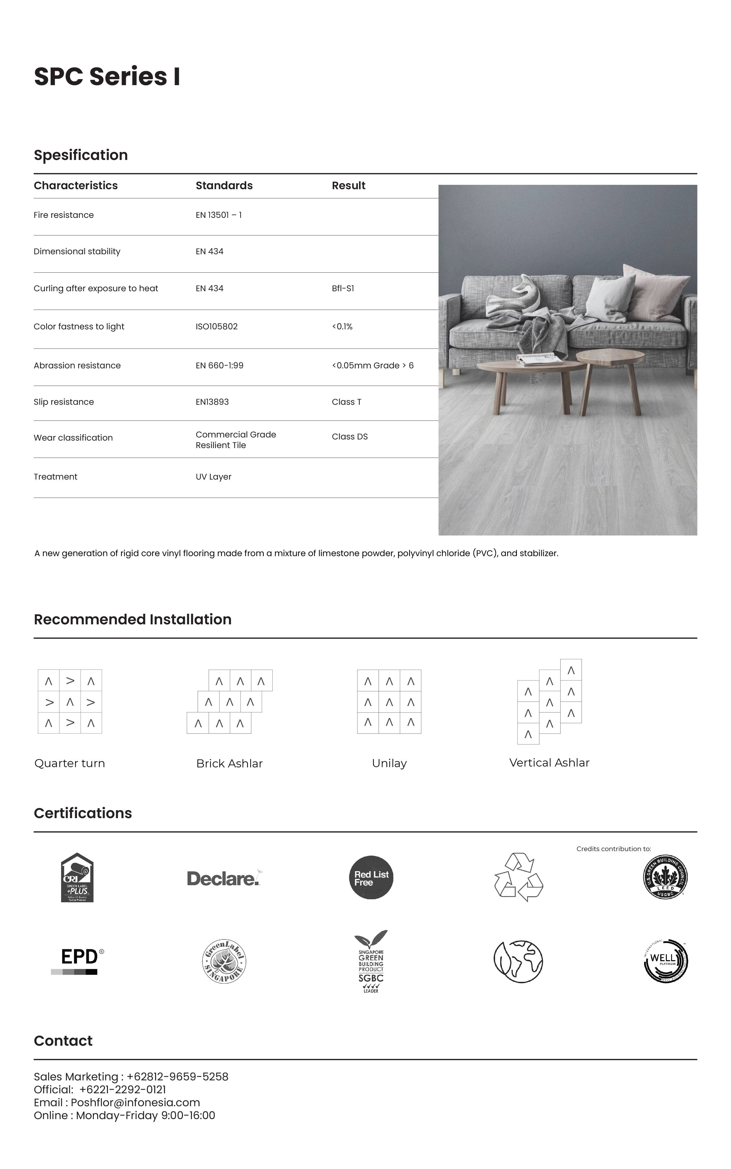 Posh SPC Series I specification